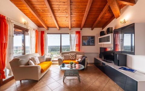 Sea View: Bankstel, Meubilair, Eigendom, Tafel, Gebouw, Oranje, Hout, Woonkamer, Comfort, Verlichting