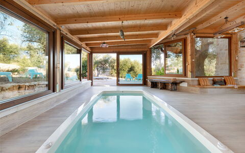 Trulli Di Grieco: Water, Eigendom, Zwembad, Azure, Fabriek, Architectuur, Hout, Vrije Tijd, Onroerend Goed, Gebouw