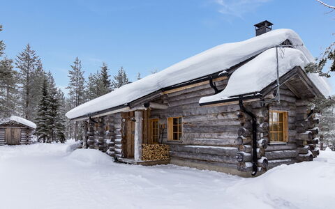 Kelovalta 1B: Sneeuw, Winter, Hout, Afdeling, Dak, Huis, Verblijf, Huis, Freezing, Blokhut