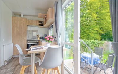 Tiny Haus Carpe Diem 200.39: Stoel, Hardwood, Beits, Keuken En Eettafel, Aluminium, Kamerplant, Woonkamer