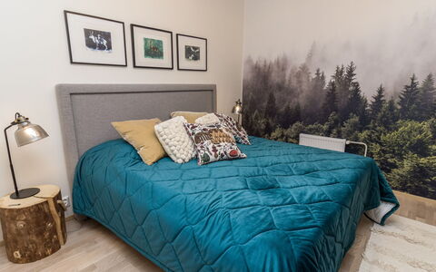 Casa Krogerus Ruka: Meubilair, Bed, Slaapkamer, Bedding, Laken, Linens, Hout, Flooring, Verdieping, Interieur Ontwerp
