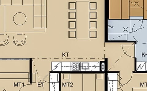 Casa Krogerus Ruka: Woonkamer