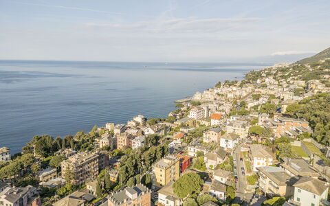 Pieve Ligure Seaside View, Wifi: Zwemwater, Woongebied, Gebouw, Stad, Kust, Kust En Oceanic Landvormen, Zee, Buurt, Vogelperspectief, Horizon