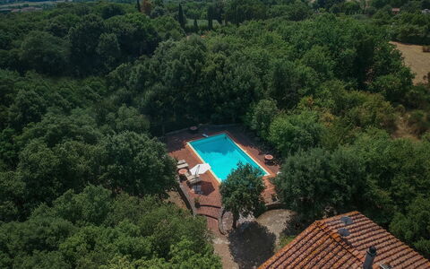 Santa Colomba House, Siena, Nature And Pool: Water, Eigendom, Zwembad, Boom, Natuurlijk Landschap, Gebouw, Landschap, Vrije Tijd, Eco Hotel, Stedelijk Ontwerp