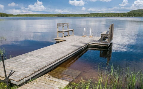 Kotaniemi: Water, Zwemwater, Pier, Hout, Dok, Natuurlijk Landschap, Boardwalk, Bank, Meer, Plank