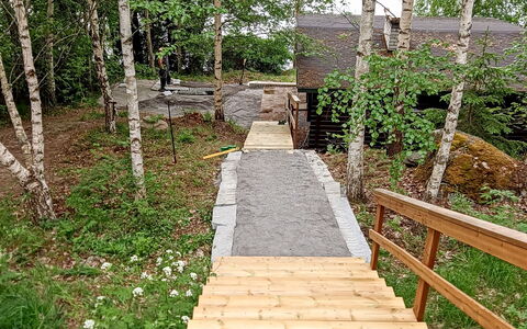Villa Iloinen: Hout, Brug, Trap, Gang, Boardwalk, Woud, Bos, Plank, Trail