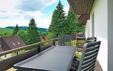 Green Valley Park Stárkov 16: Meubilair, Buitenmeubels, Veranda, Stoel, Balkon, Buitentafel, Dek, Schaduw, Hardwood, Keuken En Eettafel