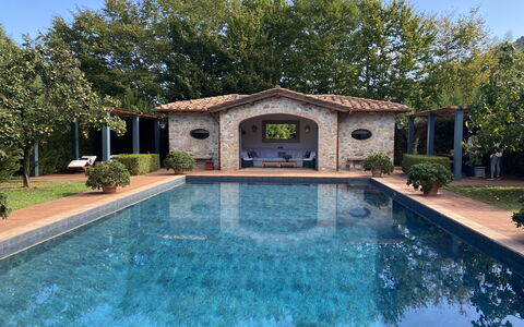 Villa Bongi: Water, Zwembad, Architectuur, Samengesteld Materiaal, Toevlucht, Waterpartij, Landgoed, Tuin, Hacienda, Schaduw