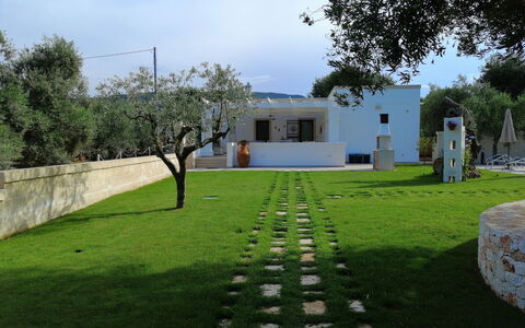 Villa Adriatica Near Ostuni Puglia: Lucht, Fabriek, Eigendom, Boom, Wolk, Land Lot, Gras, Struik, Grassenfamilie, Landschap