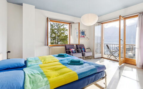 Egner- Apt.panorama: Meubilair, Eigendom, Venster, Comfort, Gebouw, Azure, Bed Frame, Textiel, Schaduw, Hout