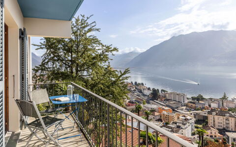 Egner- Apt.panorama: Lucht, Wolk, Fabriek, Azure, Gebouw, Berg, Condominium, Hout, Woongebied, Boom