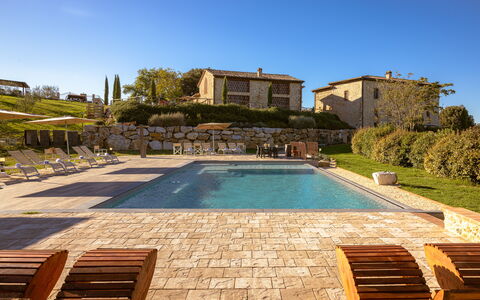 La Capanna, Borgo Campassini, Monteriggioni: Huis, Zwembad, Landgoed, Boerderij, Villa, Buitenmeubels, Toevlucht, Verblijf, Tuin, Landscaping
