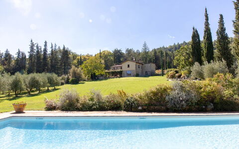 Villa la Felce: Boom, Struik, Landgoed, Tuin, Zwembad, Landscaping, Boerderij, Lariks, Hacienda, Villa