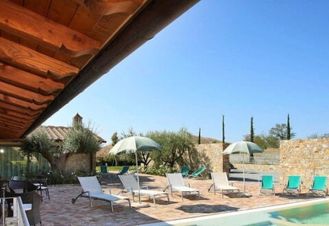 Villa la Tabaccaia: Huis, Samengesteld Materiaal, Flagstone, Toevlucht, Eco Hotel, Boerderij, Schaduw, Landgoed, Stoel, Zwembad
