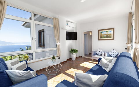 Villa Flora: Meubilair, Interieur Ontwerp, Appartement, Bankstel, Tafel, Stoel, Toevlucht, Kamer, Zee, Woonkamer