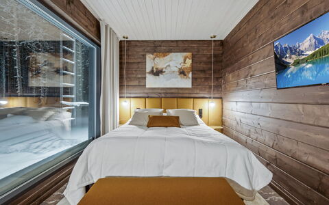 Levi Star West a: Interieur Ontwerp, Hout, Flooring, Verdieping, Plafond, Verlichting, Slaapkamer, Meubilair, Bed, Huis