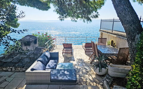 Trogir Okrug Gornji 325: Blauw, Zwemwater, Water, Kust En Oceanic Landvormen, Kust, Zee, Buitenmeubels, Kust, Oceaan, Schaduw
