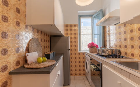 Casa Olimpo: Keuken, Interieur Ontwerp, Toestel Van De Keuken, Countertop, Major Appliance, Flooring, Verdieping, Plafond, Loodgieterswerkinrichting, Fornuis