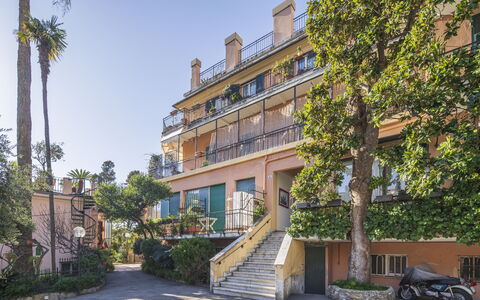 Green Home Seaside, Parking, Wifi, Ac, Genova Nerv: Boom, Woongebied, Appartement, Huis, Balkon, Condominium, Villa, Hotel, Herenhuis
