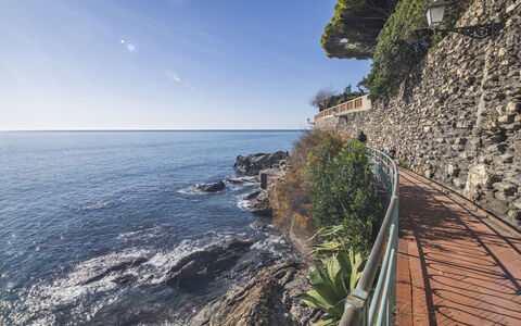 Green Home Seaside, Parking, Wifi, Ac, Genova Nerv: Water, Zwemwater, Kust, Kust En Oceanic Landvormen, Zee, Horizon, Oceaan, Kust, Bank, Headland