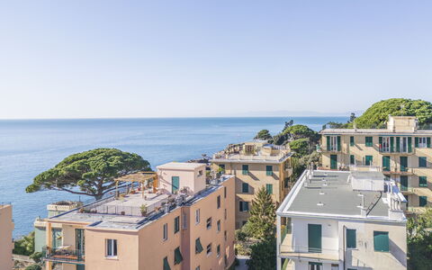 Green Home Seaside, Parking, Wifi, Ac, Genova Nerv: Blauw, Gebouw, Woongebied, Dag, Appartement, Stad, Horizon, Huis, Huis, Buurt