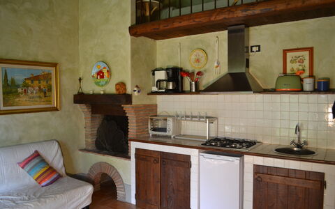 Appartamento Il Fienile Del Sole, Wifi, Perugia: Interieur Ontwerp, Meubilair, Flooring, Keuken, Toestel Van De Keuken, Kamer, Verdieping, Huishoudapparatuur, Fornuis, Major Appliance