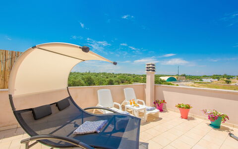 La Nuvola Sui Pedali: Appartement, Buitenmeubels, Stoel, Schaduw, Balkon, Hotel, Villa