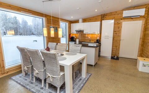Villa Tuisku: Hout, Verblijf, Beits, Blokhut, Lichte Inrichting, Hardwood, Winter