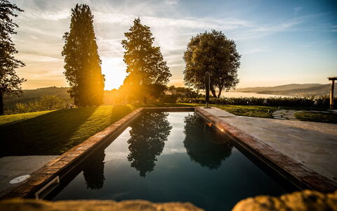 Villa Cotogna: Natuur, Natuurlijk Landschap, Landschap, Reflectie, Avond, Zonlicht, Schemer, Zonsopkomst, Ochtend, Zonsondergang