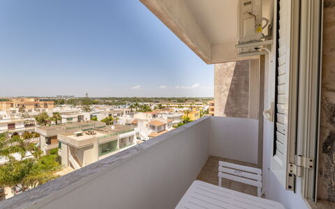 Sea View Apartment, Ac Gallipoli: Appartement, Balkon, Daylighting