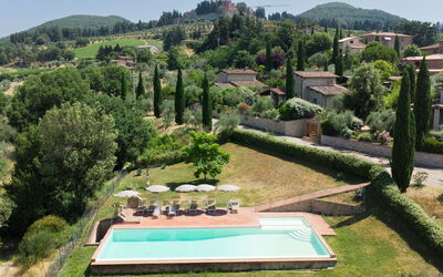 Gaiole in Chianti 915: Heuvel, Struik, Landgoed, Heuvel Station, Boerderij, Zwembad, Eco Hotel, Hacienda, Tuin, Villa