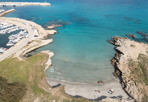 Rifugio Al Mare, Ac, Wifi, San Foca: Blauw, Water, Watervoorraden, Zwemwater, Kust, Kust En Oceanic Landvormen, Strand, Kust, Zee,  Felsen\