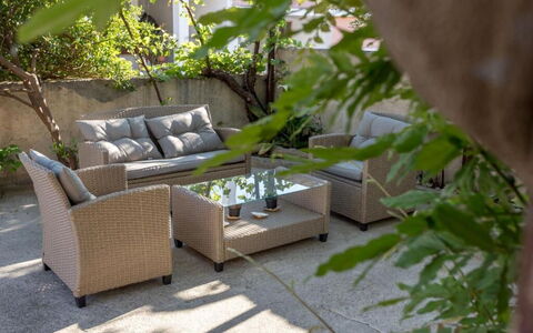 Appartamento Nomads, Ac, Wifi Hvar: Meubilair, Buitenmeubels, Stoel, Schaduw, Tuin, Buitentafel, Patio, Koffietafel, Wicker