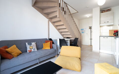 La Dune: Interieur Ontwerp, Flooring, Verdieping, Meubilair, Hout, Kamer, Plafond, Bankstel, Appartement, Woonkamer