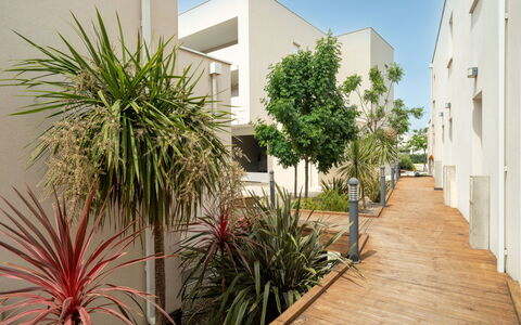 La Dune: Woongebied, Appartement, Schaduw, Ontwerp, Landscaping, Balkon, Gang