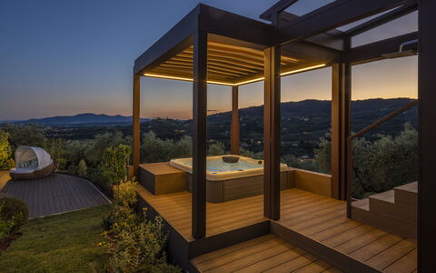Villa Alessia Luxury: Schemer, Eco Hotel, Toevlucht, Schaduw, Beits, Zwembad, Outdoor Structuur, Landschap Verlichting, Paviljoen