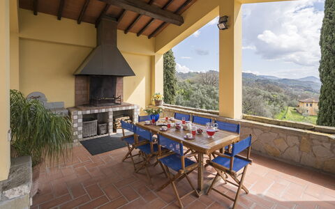 Villa Alessia Luxury: Meubilair, Interieur Ontwerp, Stoel, Tafel, Keuken En Eettafel, Plafond, Kamer, Schaduw, Eco Hotel, Woonkamer
