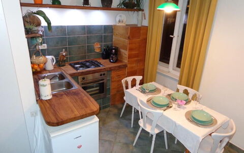 Appartamento Central Sea View Opatija: Toestel Van De Keuken, Keuken, Major Appliance, Meubilair, Countertop, Hout, Flooring, Interieur Ontwerp, Cabinetry, Huishoudapparatuur