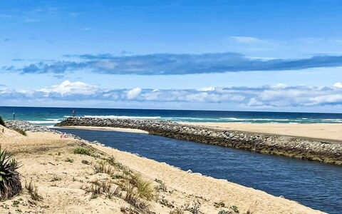 Mimizan 217: Blauw, Water, Zwemwater, Kust, Horizon, Kust En Oceanic Landvormen, Kust, Strand, Zee