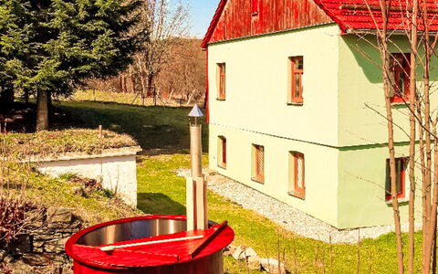 Lipno Garden and Relax: Verblijf, Gazon, Tuin, Boerderij, Dorp, Werf, Backyard, Siding
