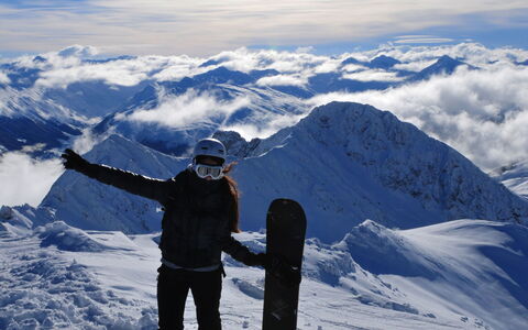 Davos 690: Lucht, Bergachtig Landvormen, Berg, Sneeuw, Winter, Recreatie, Bergketen, Glacial Landform, Openluchtrecreatie