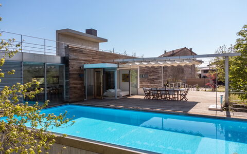 Stordita: Zwembad, Samengesteld Materiaal, Toevlucht, Buitenmeubels, Schaduw, Eco Hotel, Vrije Tijd, Dek, Landgoed, Villa
