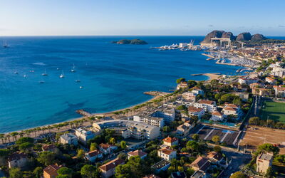 La Ciotat 28: Water, Zwemwater, Kust, Vogelperspectief, Kust En Oceanic Landvormen, Zee, Stad, Luchtfotografie, Horizon, Landschap