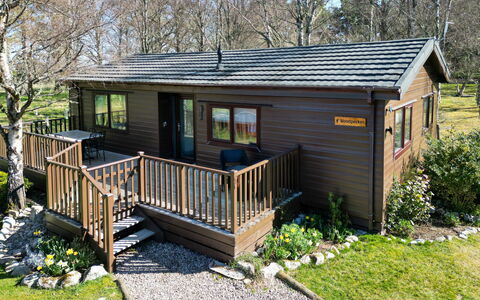 Lodge 8: Huis, Verblijf, Huis, Veranda, Siding, Blokhut, Werf, Garden Gebouwen, Beits