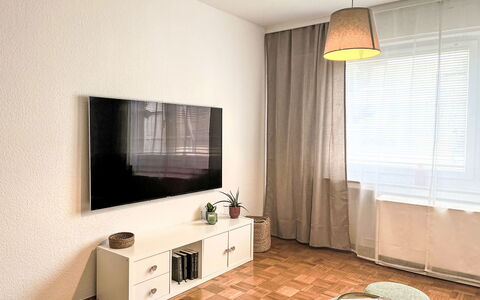 Apartment Magdalena: Meubilair, Interieur Ontwerp, Flooring, Muur, Verdieping, Hout, Kamer, Woonkamer, Verlichting, Televisie