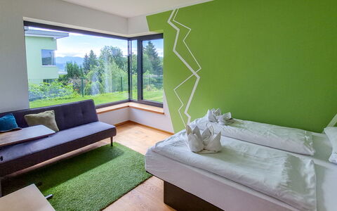 Villa Techelsberg: Interieur Ontwerp, Plafond, Kamer, Hoofdkussen, Slaapkamer, Bed, Kussen Gooien, Eco Hotel, Villa, Daylighting