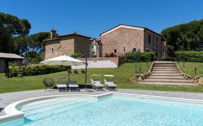Tenuta i Mandorli, Pool, Wifi, Peccioli: Zwembad, Facade, Huis, Huis, Woongebied, Landgoed, Buitenmeubels, Verblijf, Villa, Boerderij