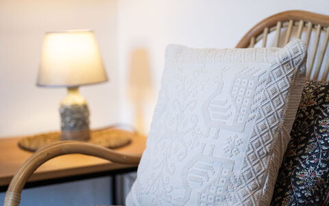 Appartamento Sala: Zee, Kust, Strand, Oceaan, Schaduw, Balkon, Plank, Buitenmeubels