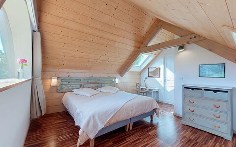 Le Préau: Meubilair, Interieur Ontwerp, Hout, Slaapkamer, Bed, Plafond, Verdieping, Flooring, Kamer, Verlichting
