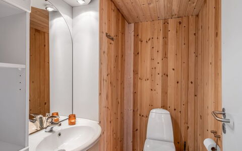 Blesse - 500M to the Fjord: Flooring, Muur, Hout, Verdieping, Interieur Ontwerp, Loodgieterswerkinrichting, Plafond, Wastafel In De Badkamer, Badkamer, Kamer
